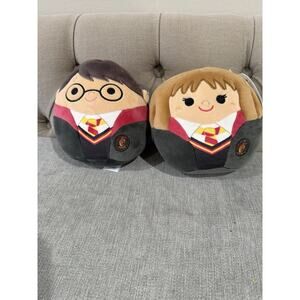Harry Potter Hermione & Harry Squishmallow Plush Set Gryffindor 8” Unique